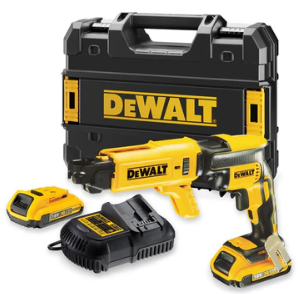 Dewalt DCF620D2K 18V Brushless Collated Drywall Screwdriver with 2 x 2.0Ah Batteries & Charger In Case
